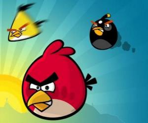 пазл Три из птиц от Angry Birds